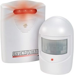 U.S Patrol Driveway Patrol Garage Motion Sensor Security Infrared System White
