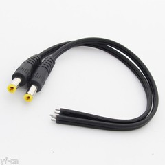 1pc 25cm 18AWG DC Power Cable Pigtail 5.5×2.1mm DC Male For CCTV Security Camera
