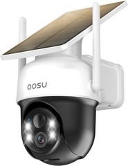 AOSU Solar Security Camera Outdoor Wireless Home Surveillance works with Alexa