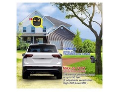 Driveway Alarm- 1/2 Mile Long Range Wireless 1 Receiver 2 Sensors Outdoor Alarm