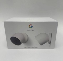 Google Nest Cam 2-Pack Outdoor/Indoor Battery -Home Security Camera -G3AL9 -Snow