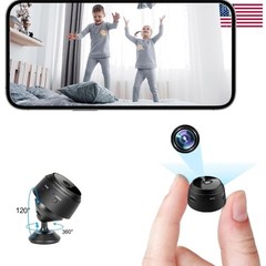 Indoor/Outdoor Mini WiFi Camera – 1080P HD Surveillance with Flexible Storage