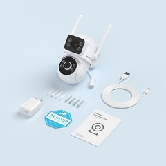 ARCCTV Security Camera Outdoor Wireless Dual Lens 4MP 360° PTZ Home Camera IP65