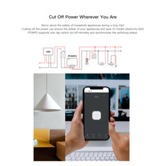 SONOFF WiFi Smart Switch 25A High Measuring Power Consumption App Remote Control