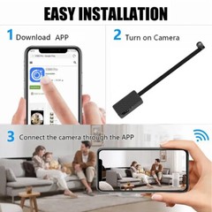 1080P WiFi Mini Camera with Night Vision, Motion Detection, 2-Way Audio for Home