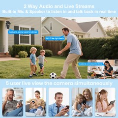 ANRAN 4G LTE Cellular Solar Security Camera Wireless Outdoor Built-in VSIM Card