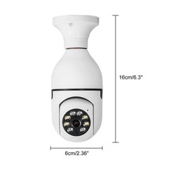 360° WiFi Light Bulb Security Camera Indoor Home Surveillance Night Vision
