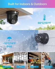 ZOSI 8CH 4K Audio PoE Security IP Camera System 8MP 2TB NVR Color Night Vision