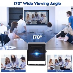 ELP 4K 30fps IMX317 Mini UHD Webcam Wide Angle Fisheye lens USB Security Camera
