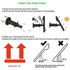 3 Pack Solar Panel Compatible with Blink Outdoor 4 (4th Gen)/Blink Outdoor