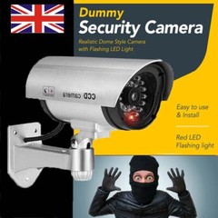 2X Fake Camera Surveillance CCTV Dome Home Security Blink Flashing LED Light