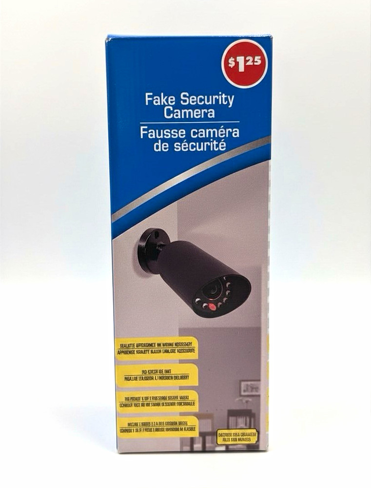 Dummy Security Camera Decoy w/ Mount Bracket Flashing LED