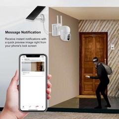 4G LTE Cellular Security Camera No WiFi Solar Outdoor Night Vision With SIM Card