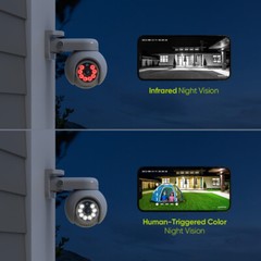 SANNCE 16CH NVR 4K 2 Way Audio PoE PT Security Camera System Outdoor Color Night