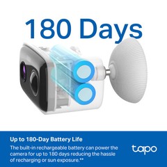TP-Link – Tapo Solar-Powered Wireless Security Camera Kit with Live View, Wor…