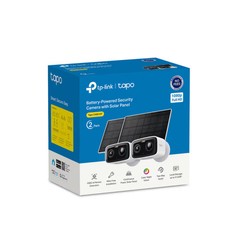 TP-Link – Tapo Solar-Powered Wireless Security Camera Kit with Live View, Wor…