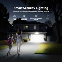 Onforu Hardwired Floodlight Camera Outdoor, 5500LM 2K HD Security Camera with Li