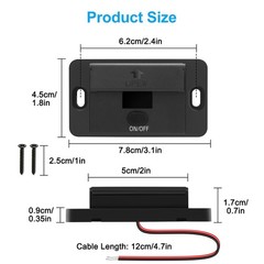 Linkstyle 12V USB Outlet, Dual 36W PD3.0 & 18W QC A Ports, Car 2PCS
