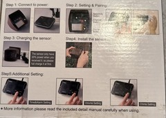 Wuloo Wireless Driveway Alarms System 1800Ft Range Motion Sensors Detector Alert