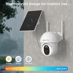 4G LTE Cellular Wireless Security Cameras Solar Powered Outdoor Home + SIM Card