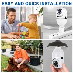 Security Camera System Outdoor Indoor Home Wireless Wifi Night Camera HD Cam-