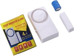 Child & Home Safety Wireless Alarm – Pack of 4 Loud 110dB Magnetic Door Sensors