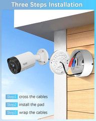 ABS Bullet Security Camera Junction Box Outdoor CCTV Mount Hide Cable Base Box