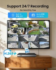 16CH 3K Lite Home Security Camera System,AI Human/Vehicle Detection,Night Vis…