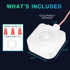 Ceiling Occupancy Motion Sensor PIR High Bay Mount 360 HardWired 120277V