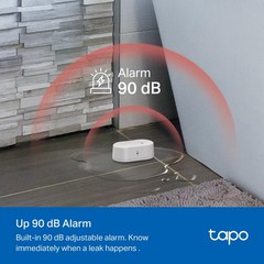 Smart Water Leak Detector Sensor – Wi-Fi, 90dB Alarm, App Alerts, Alexa & Google