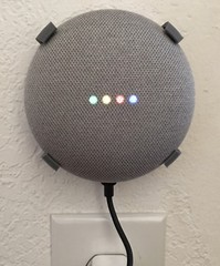 SturdyGrip™ Wall Mount / Ceiling Mount for Google Home Mini & Nest (Gray/Chalk)