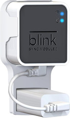 Wall Mount for Blink Sync Module 2 with Short Cable – save Space – No Messy Wire
