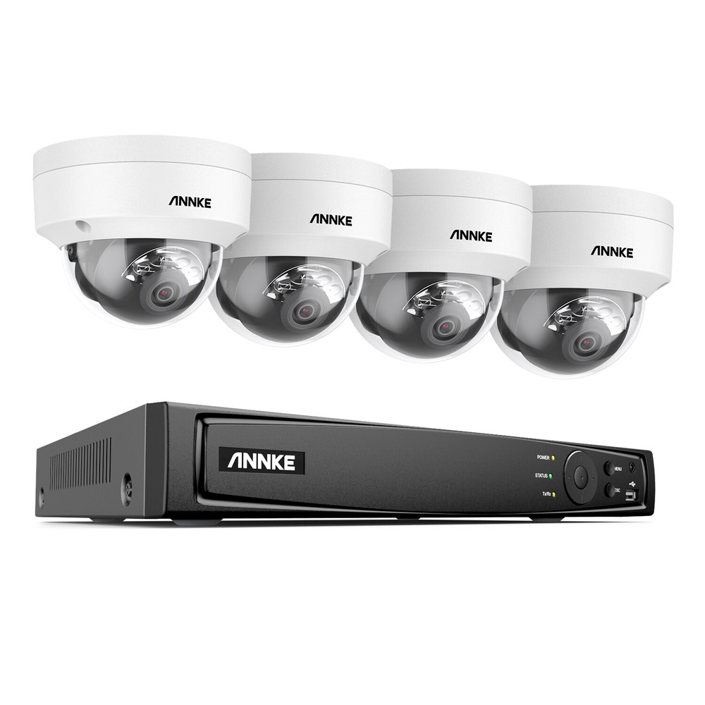 ANNKE 12MP 8CH 16CH NVR 4K Audio POE Security Camera System Color Night Vision