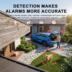 2PK Wireless Solar Camera 3MP WiFi Home Security Camera Battery Powered SD/Cloud