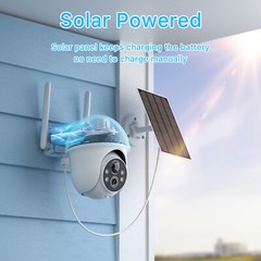 ARCCTV Solar 3MP Security Camera 2.4/5Ghz Wifi 360° PTZ Wireless 2Pack
