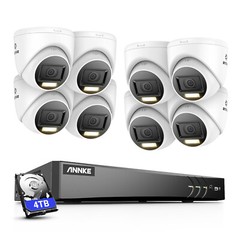 ANNKE 4K AI Color Night Vision CCTV Security Camera System 8CH DVR Outdoor H.265