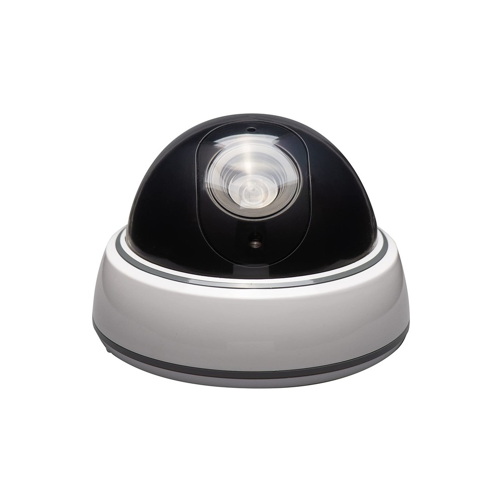 SABRE HS-FSCD Fake Security Camera Dome Style Decoy with Flashing Red LED Light