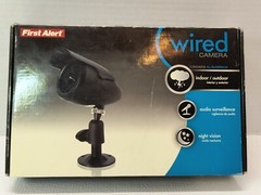 First Alert Day/Night Wired Security Camera Model P-520 Indoor/Outdoor Audio/Vid