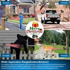 Driveway Alarm- 1/2 Mile Long Range Wireless Driveway Alarm Weather Resistant…