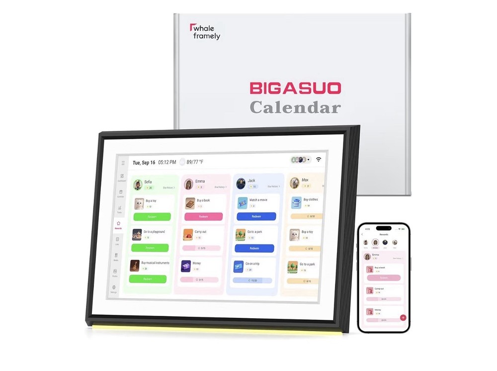 Brand New Open Box Mezed 10.1″ Smart Digital Calendar & Photo Frame — Unused!