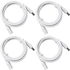 4PCS DC Power Extension Cable 3ft 1M 5.5×2.1mm 12V Cord for CCTV Security Cam