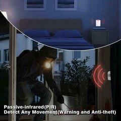 Wireless Motion Sensor System Driveway Garage PIR Alarm Alert Security Indoor US
