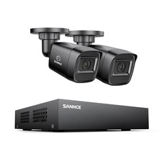 SANNCE 8CH DVR 1080P Video CCTV Security Camera System Human Detection Outdoor