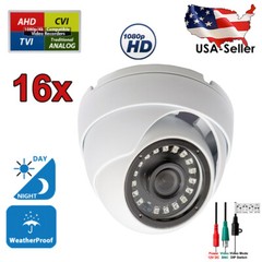 16x 1080p Outdoor Indoor Night Vision CCTV Security small Dome Camera Wide Angle