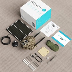 4G LTE Solar Trail Cameras Outdoor Wireless – No WiFi Needed Security Cameras, 2