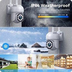8/16 PTZ Cameras Kit 16CH NVR Wireless Security Camera System Outdoor WiFi CCTV