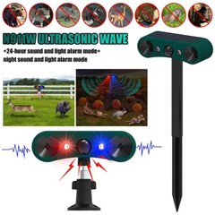 Solar Wireless Motion Sensor Alarm 13 Sound Detector 130db Loud Noise Outdoor US