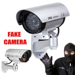 2X Fake Camera Surveillance CCTV Dome Home Security Blink Flashing LED Light