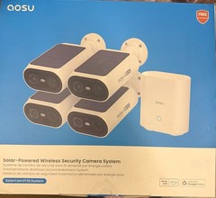 aosu Solar Security Cameras Wireless Outdoor, 2Mins DIY Installation,