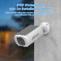 ANRAN 5MP Wireless Solar Security Camera System Outdoor WiFi Home Battery Camer